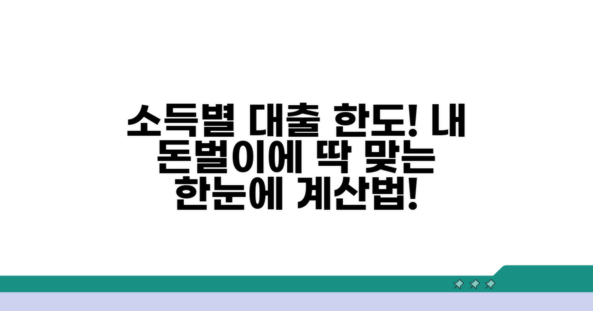 내 소득에 딱 맞는 대출 한도 계산법