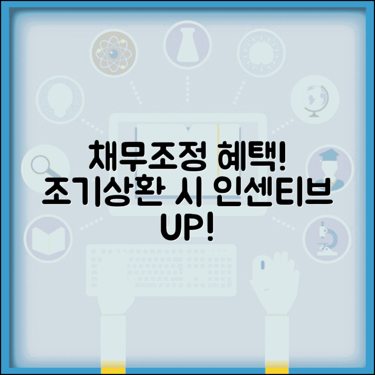 채무조정 성실상환자 혜택 | 조기상환 프로그램 | 성실상환 인센티브