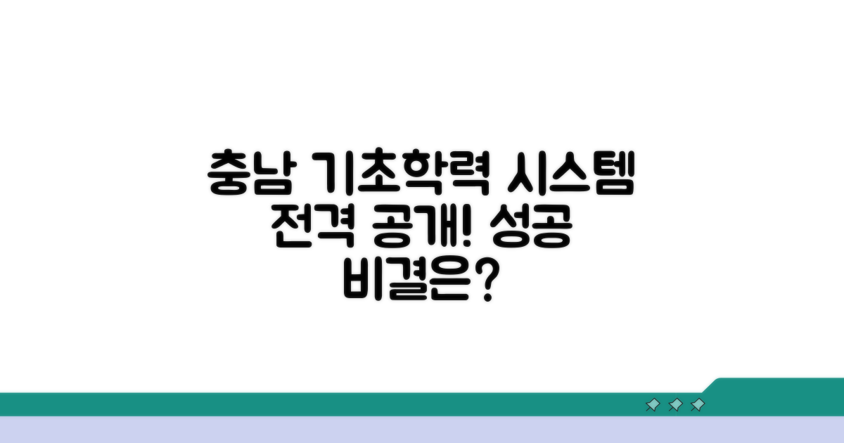 충남 기초학력 시스템 소개