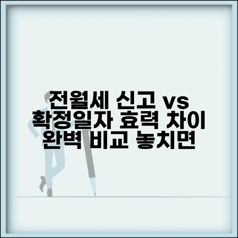 전월세신고 확정일자 차이 | 신고와 확정일자 효력 비교