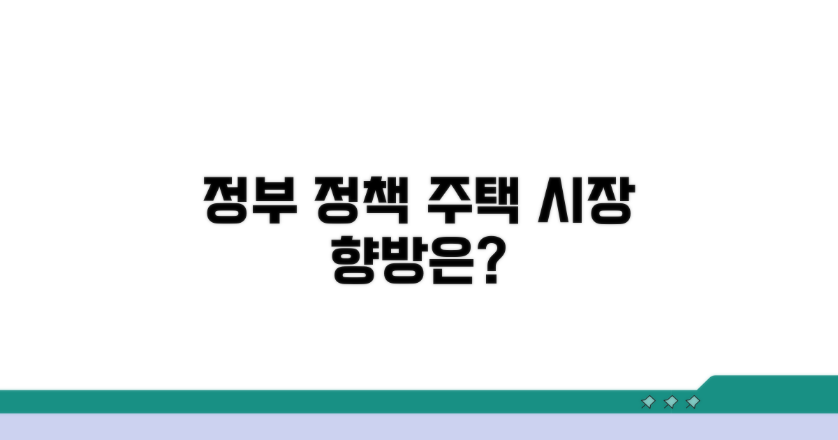 정부 정책 따른 주택 시장 전망