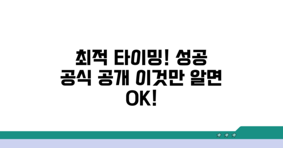 최적 타이밍 잡는 법