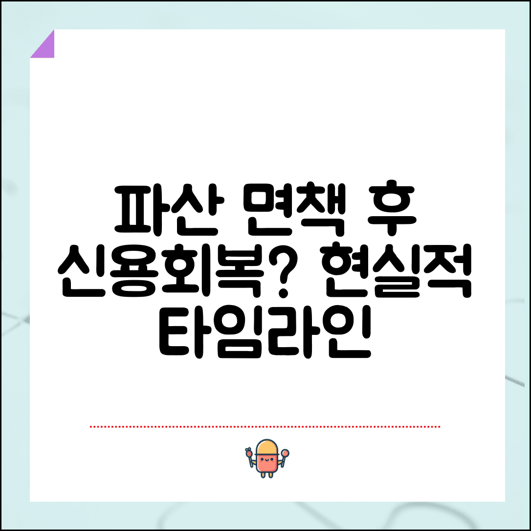 개인파산 면책후 신용회복 기간 | 신용등급 회복 현실적 시간표