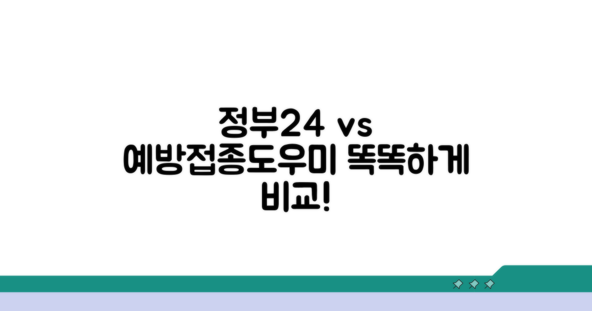 정부24/예방접종도우미 비교
