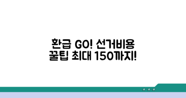 선거비용 환급, 신청부터 지급까지 완벽 가이드