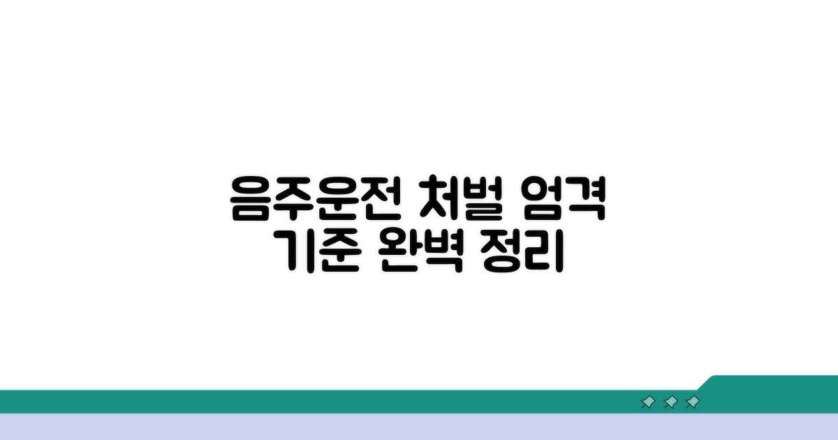 음주운전 처벌 수위 완벽 정리