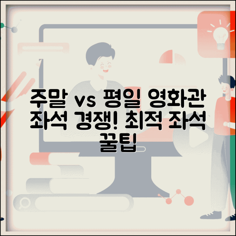 영화관 주중 vs 주말 좌석 예매율 비교 | 요일별 혼잡도, 최적 좌석 선택 팁