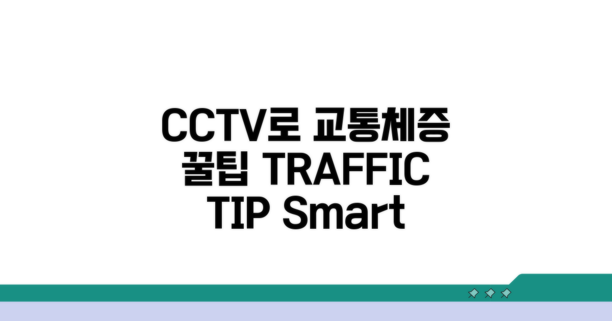 교통 체증 피하는 CCTV 활용 꿀팁