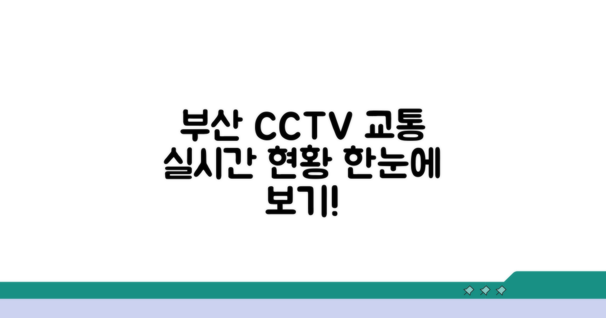 부산 CCTV 교통 현황 한눈에 보기