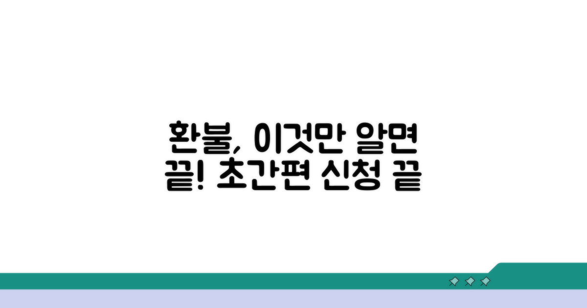 간편 환불 신청 절차 완벽 가이드