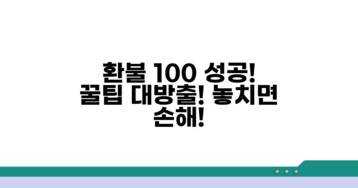 환불 성공률 높이는 꿀팁