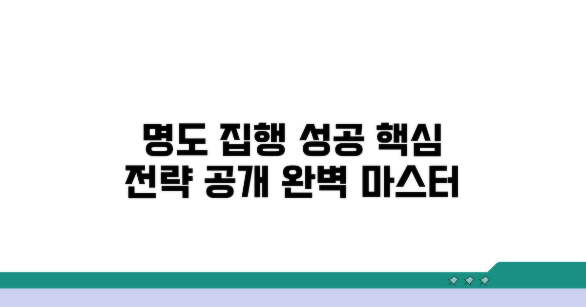 성공적인 명도 집행 전략