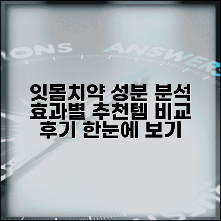 잇몸에좋은치약 성분 분석 | 효과별 추천 제품 비교와 후기 한눈에 보기