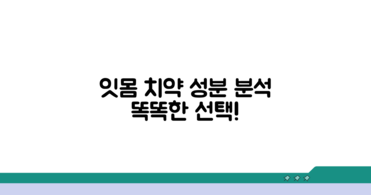 잇몸 치약 성분별 특징 분석