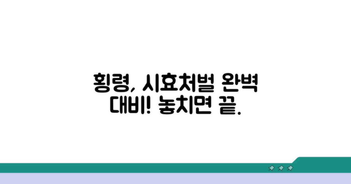 횡령 사건, 처벌과 시효 완벽 대비