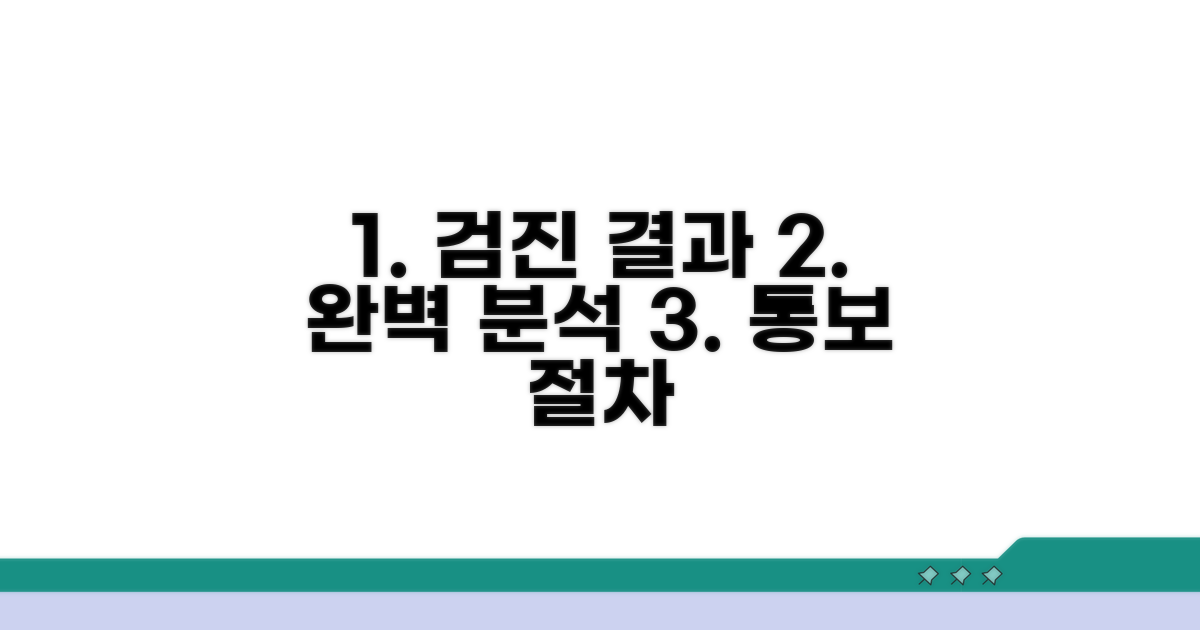 검진 결과 통보 절차 완벽 분석