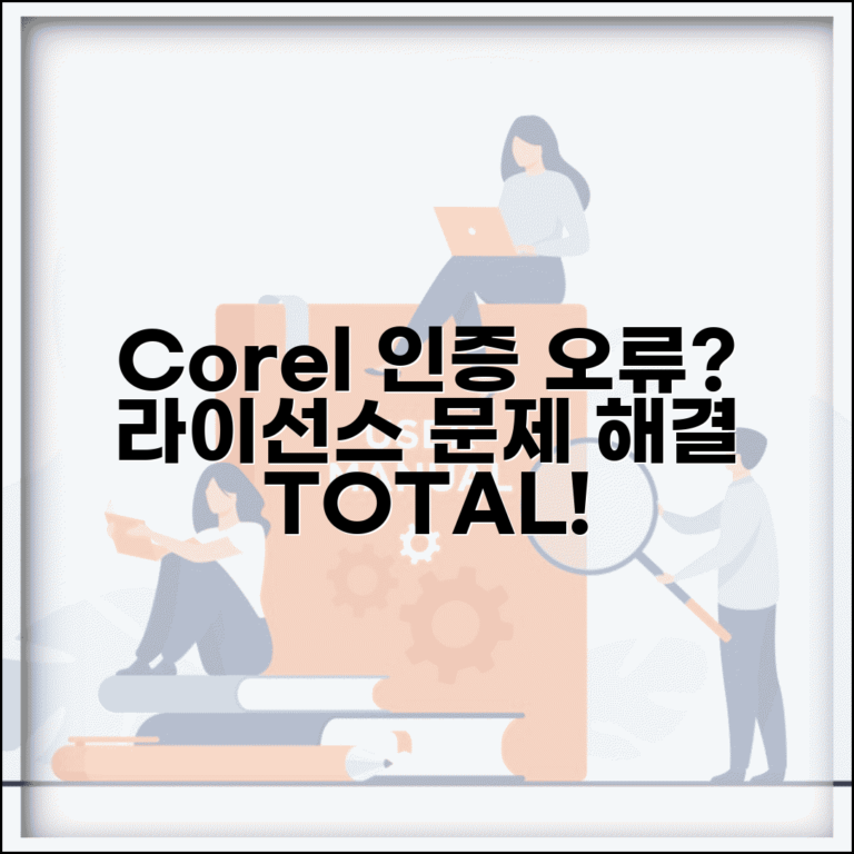 Corel 제품 인증 오류 해결 | 코렐 라이선스 활성화 문제, 해결 방법 및 주의사항 총정리