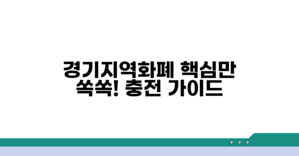 경기지역화폐 충전 방법 총정리