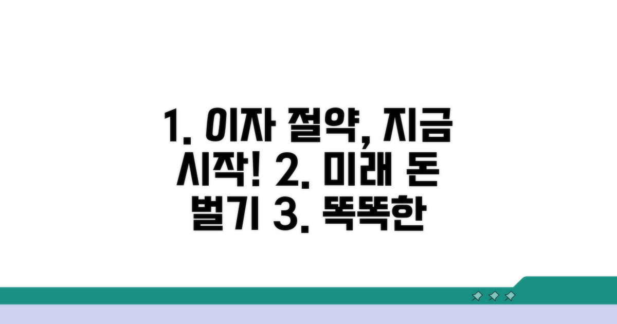 미래를 위한 이자 절약 노하우
