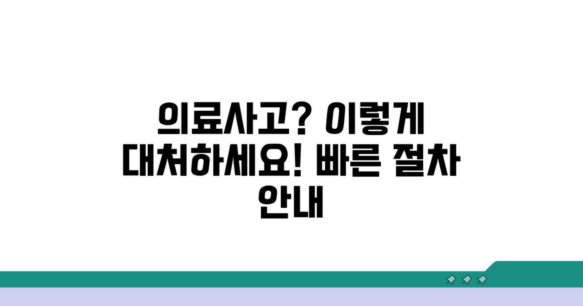 의료사고 대응 방법과 절차