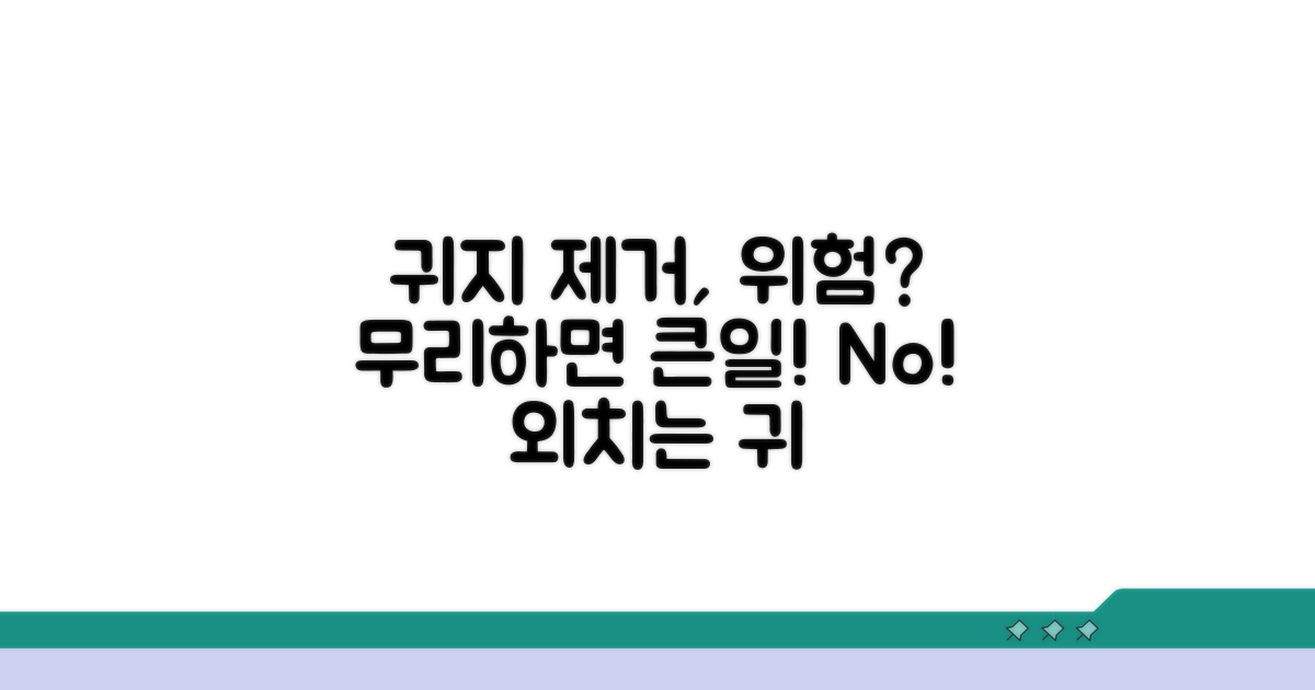 무리한 귀지 제거의 위험성