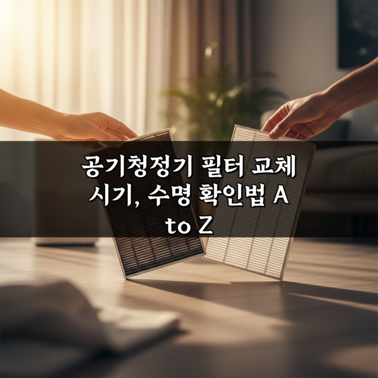공기청정기 필터 교체 시기, 수명 확인법 A to Z