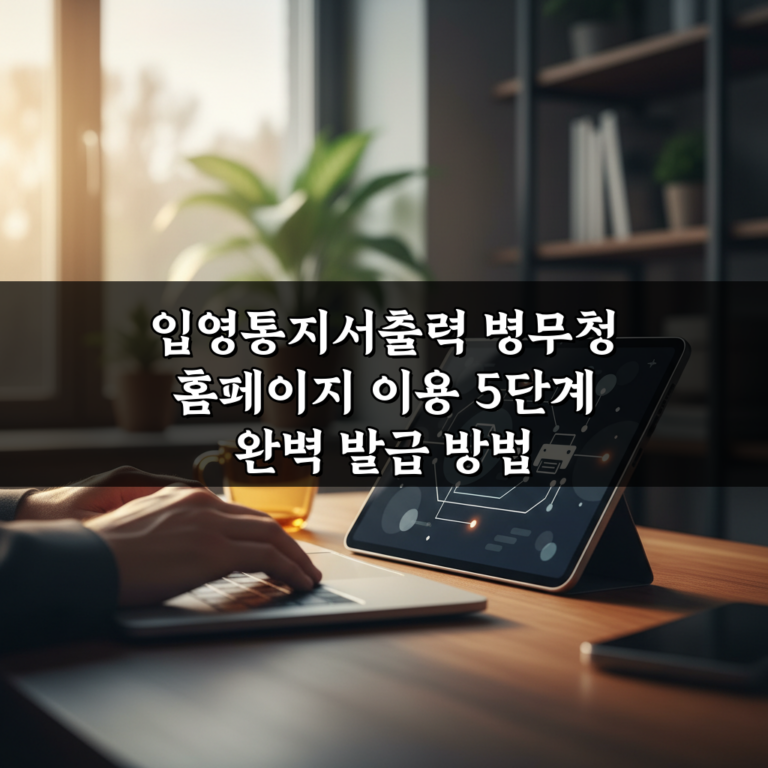 입영통지서출력 병무청 홈페이지 이용 5단계 완벽 발급 방법