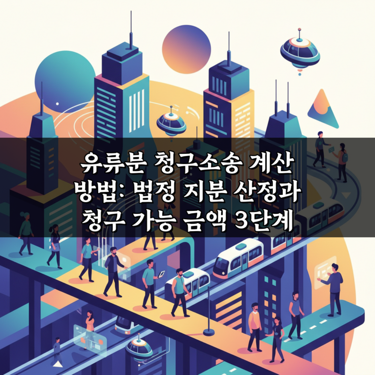 유류분 청구소송 계산 방법: 법정 지분 산정과 청구 가능 금액 3단계