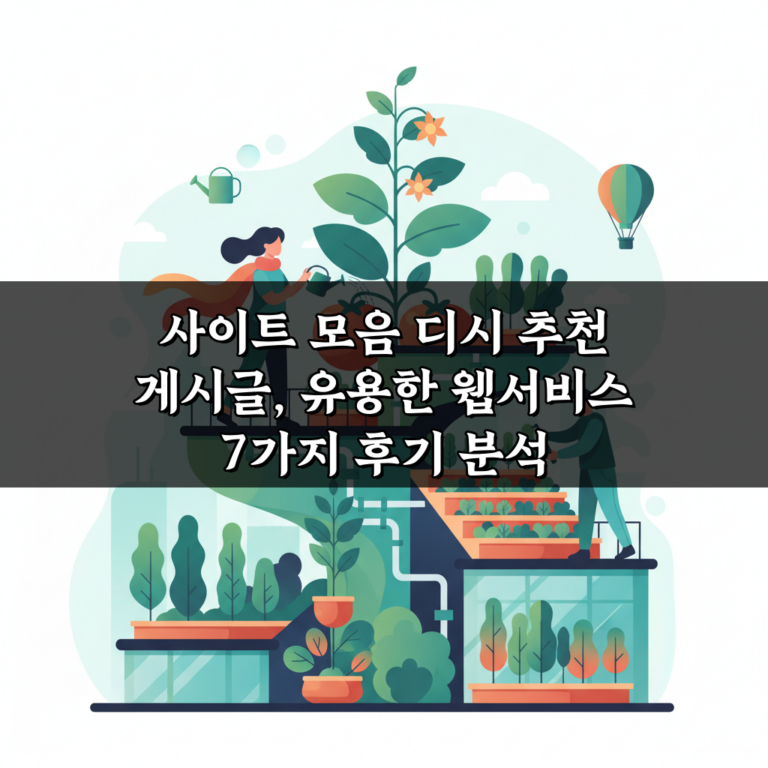 사이트 모음 디시 추천 게시글, 유용한 웹서비스 7가지 후기 분석