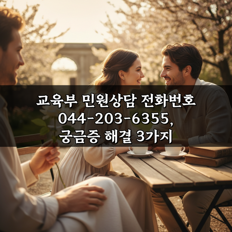 교육부 민원상담 전화번호 044-203-6355, 궁금증 해결 3가지