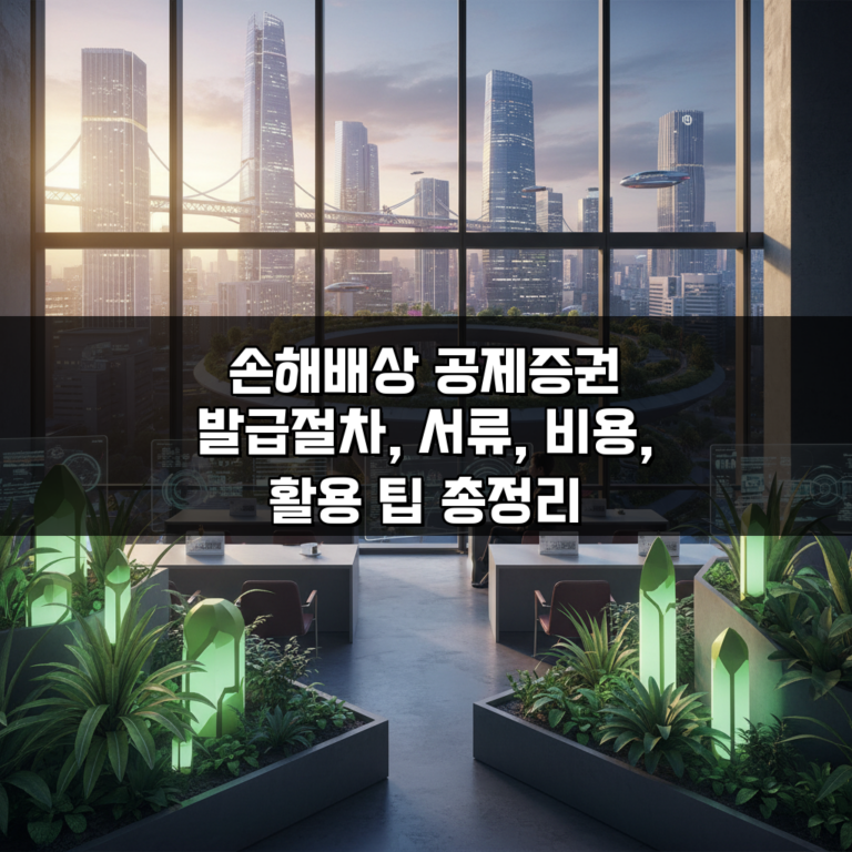 손해배상 공제증권 발급절차, 서류, 비용, 활용 팁 총정리