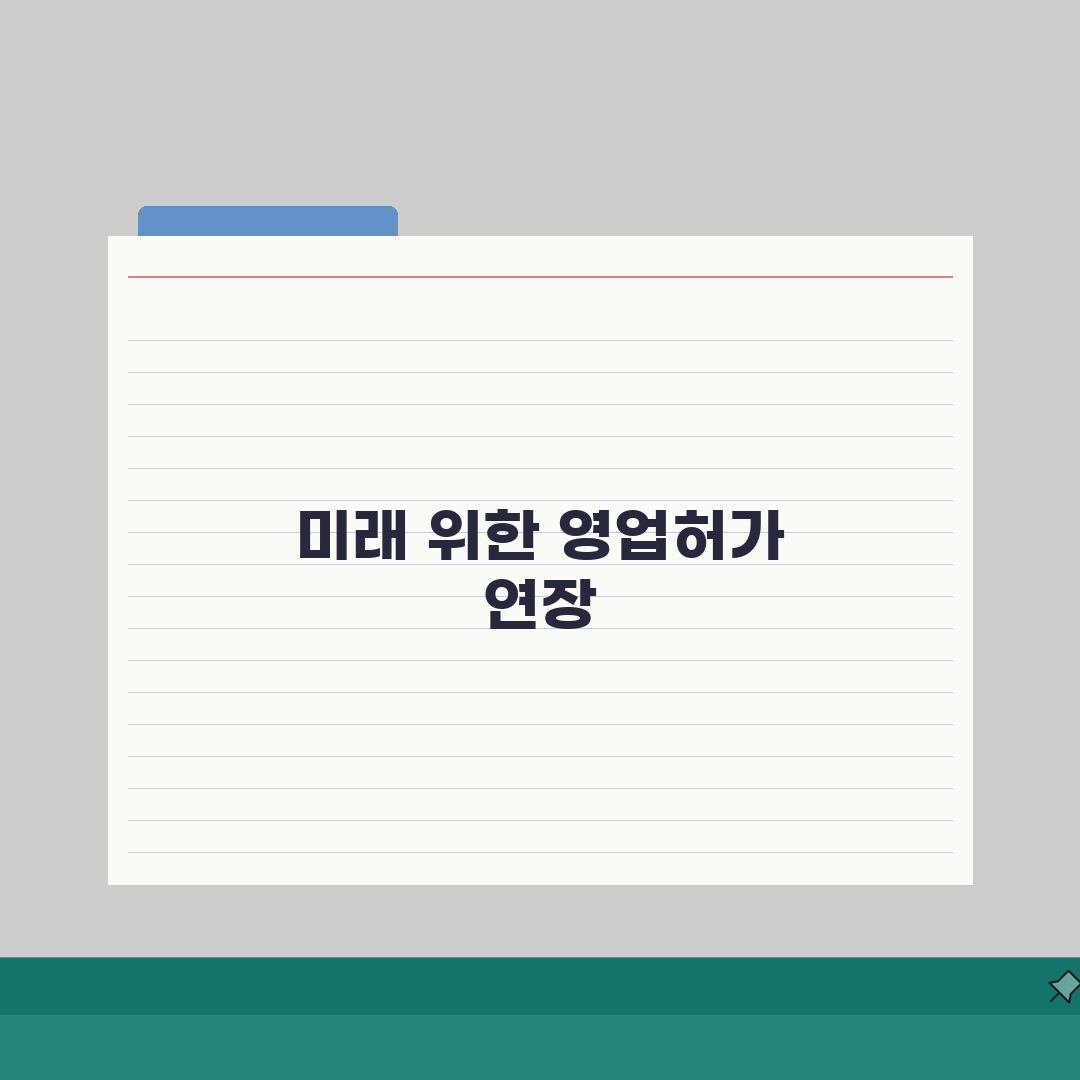 영업허가 연장신청 안내: 업종별 요건/제출서류 + 점검사항 핵심 총정리
